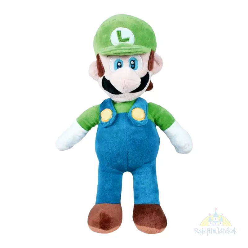 Super Mario Luigi plüssfigura 37 cm