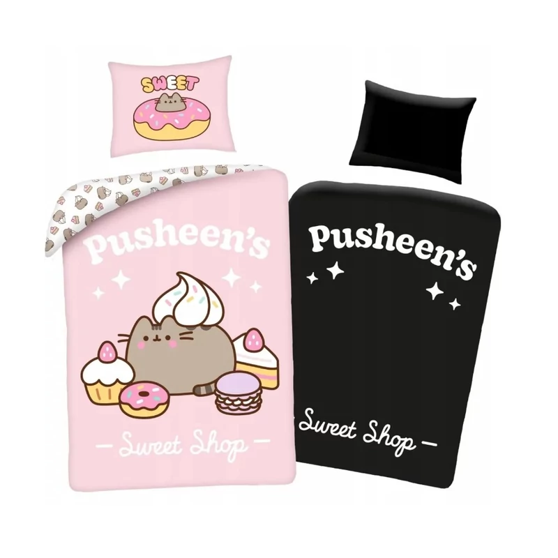 Pusheen cica ágyneműhuzat szett - sötétben világít