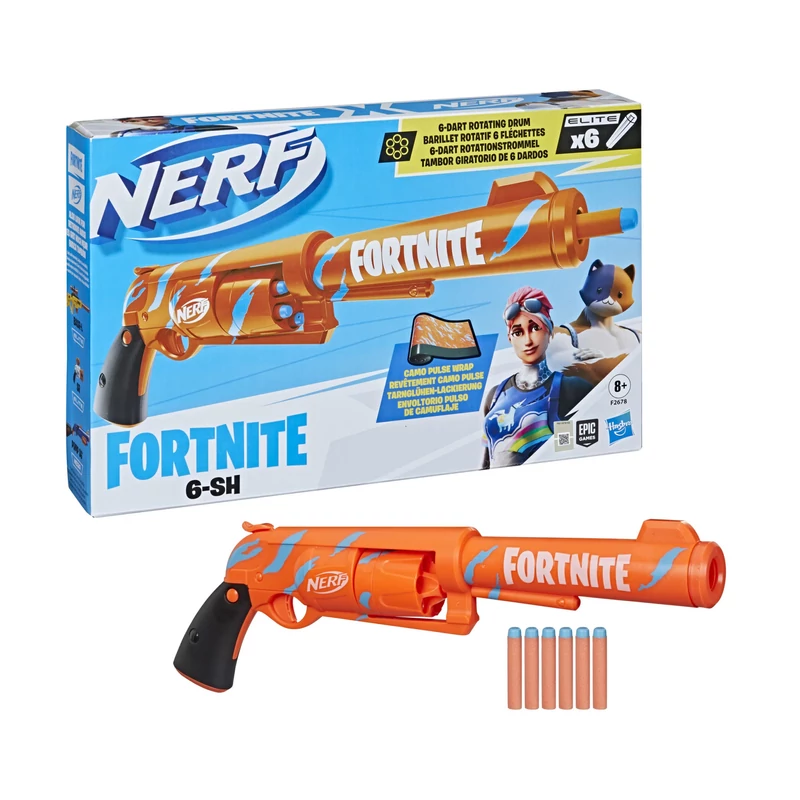 Nerf Fortnite fegyver töltényekkel