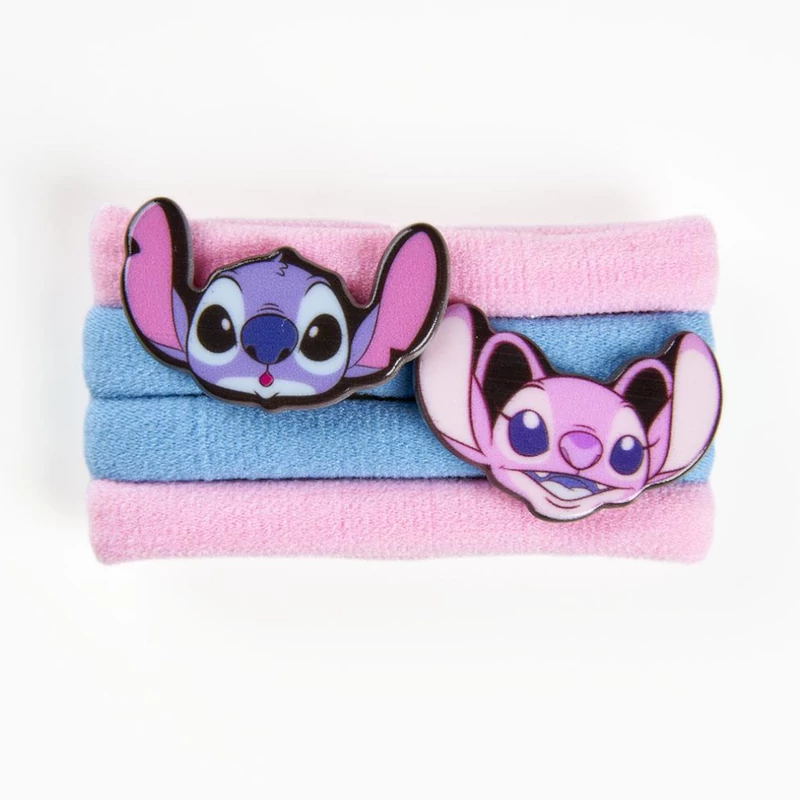 Stitch hajgumi szett - Stitch és Angel arcai