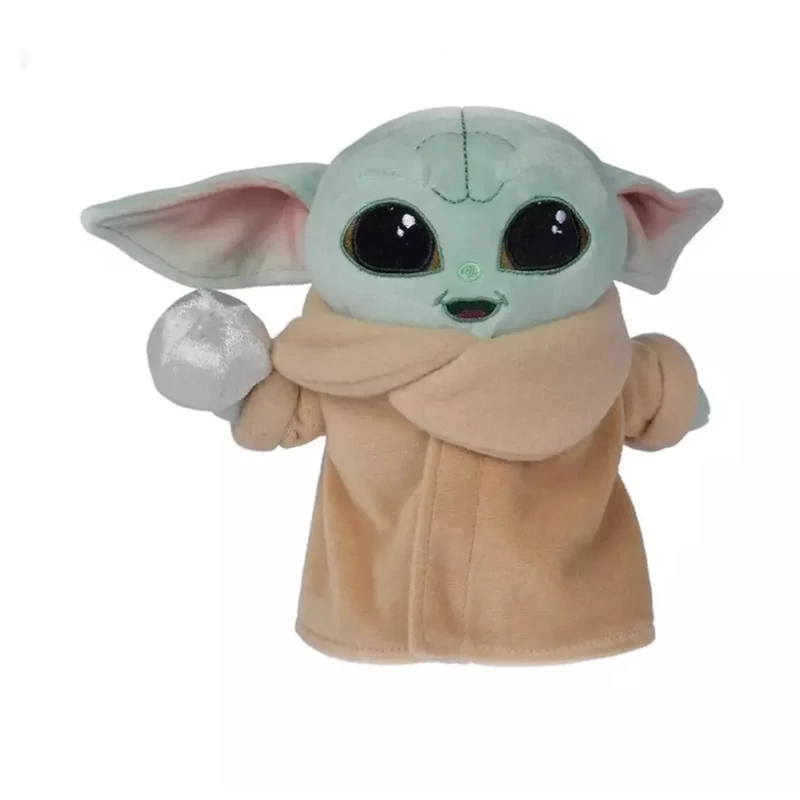 Baby Yoda plüssfigura labdával 18 cm - Star Wars