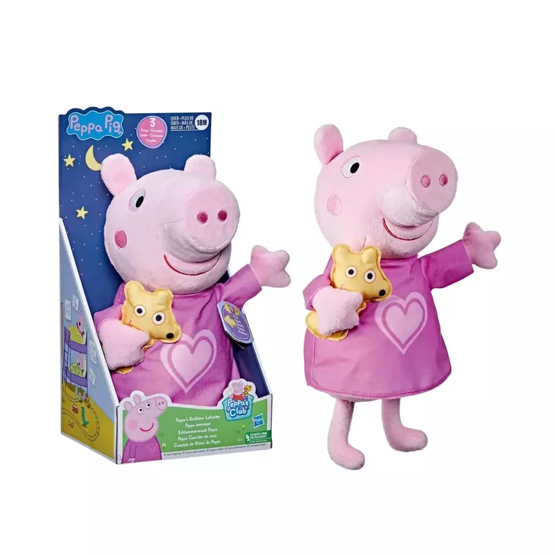 Peppa Malac és Teddy Maci plüssfigura 28 cm - prémium kivitelezés