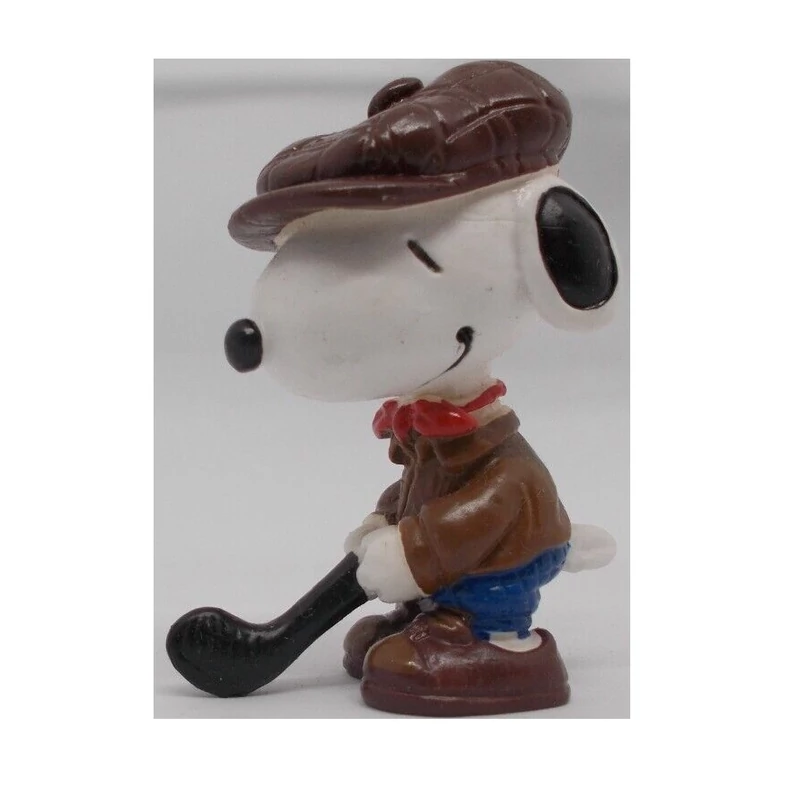 Snoopy figura 6 cm - kalapban és golfütővel