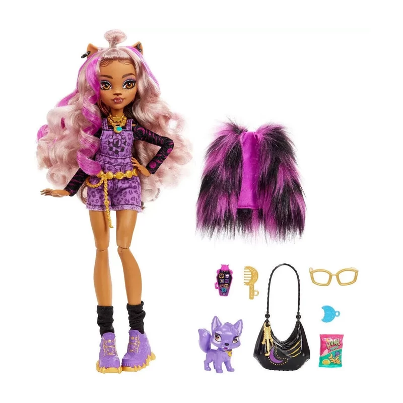 Monster High baba 27 cm - Clawdeen Wolf