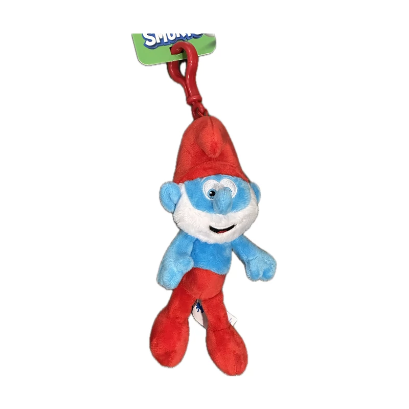 Törpapa plüssfigura 16 cm - Hupikék Törpikék - karabínerrel