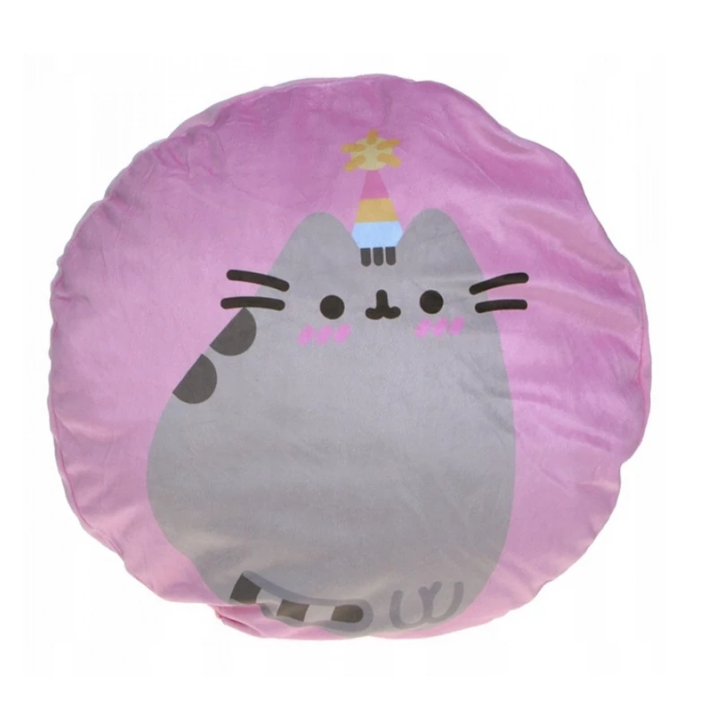 Pusheen cica párna - pihe-puha kör alakú 