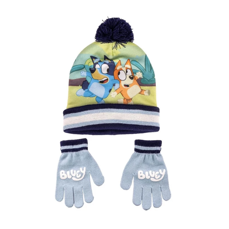 Bluey sapka és kesztyű szett