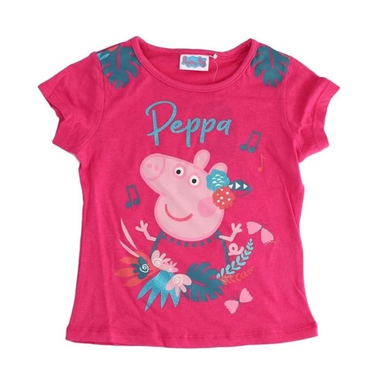 Peppa malac gyerek póló több méretben - rózsaszín