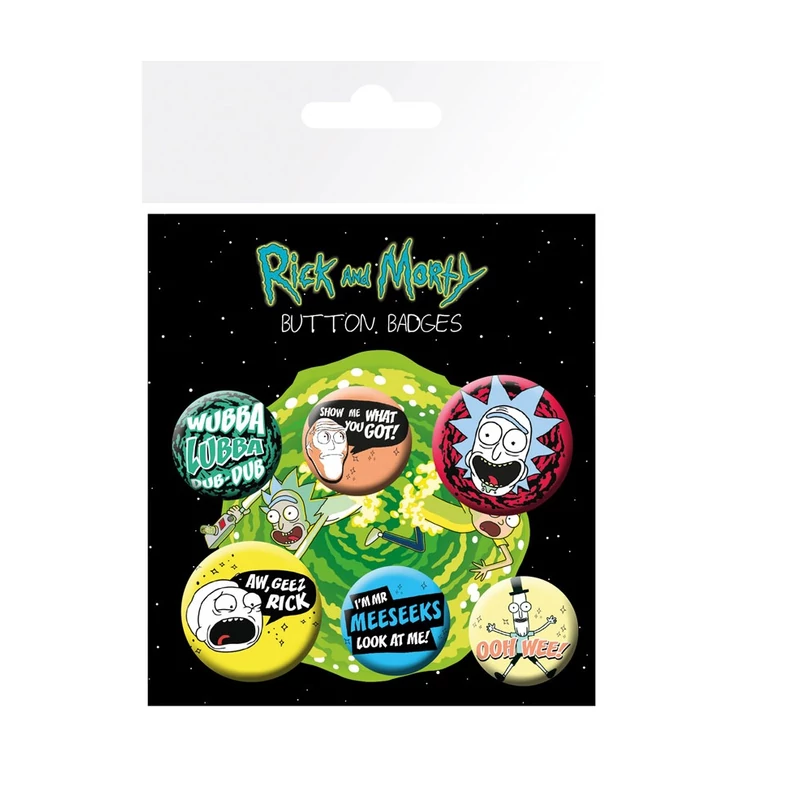 Rick és Morty kitűző szett