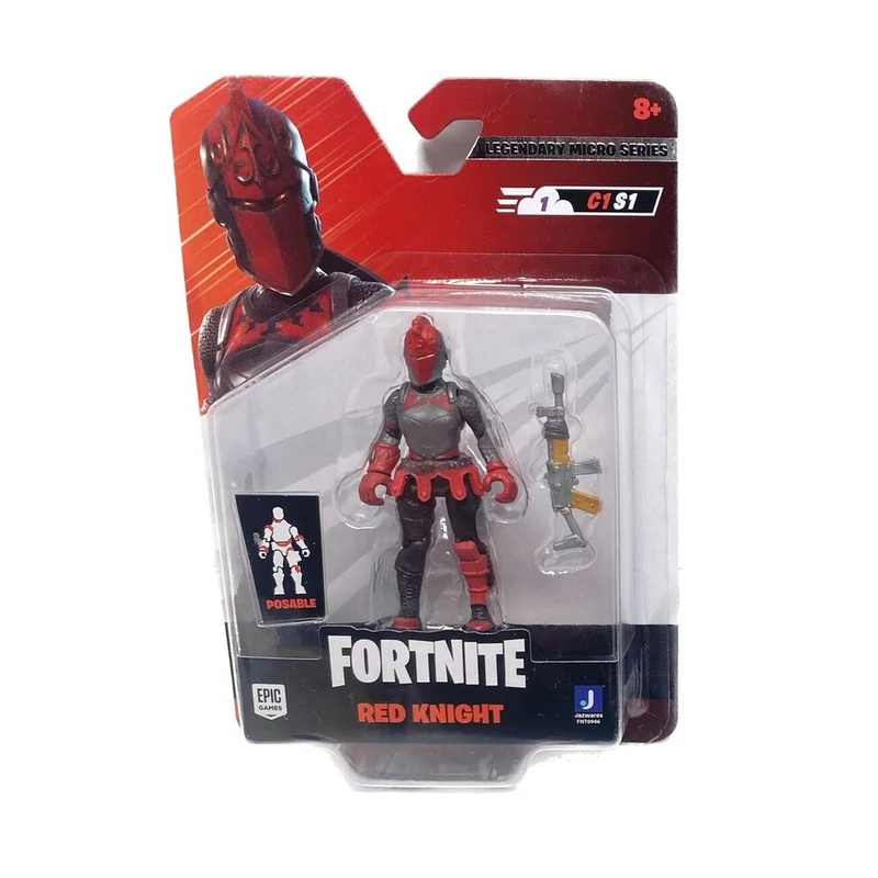 Fortnite figura fegyverrel 9 cm - Red Knight 