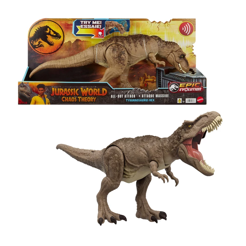 T-Rex figura 55 cm - interaktív nagy méret - Jurassic World