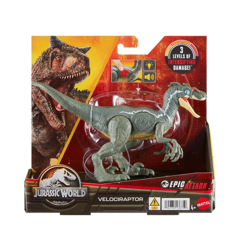 Velociraptor interaktív figura 20 cm - Jurassic World