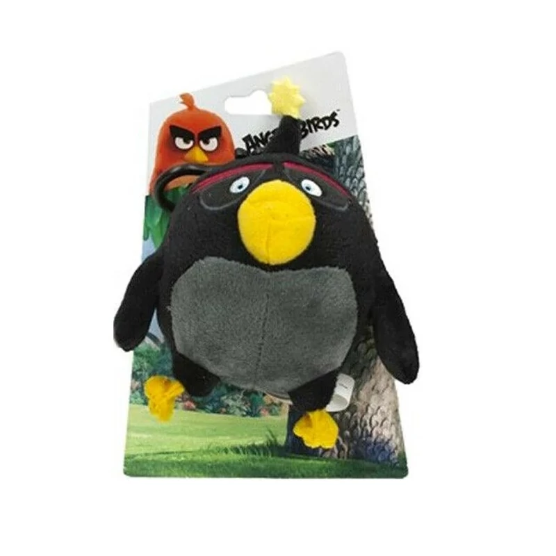 Angry Birds akasztható Bomba kis plüssfigura 15 cm - Bomba plüss