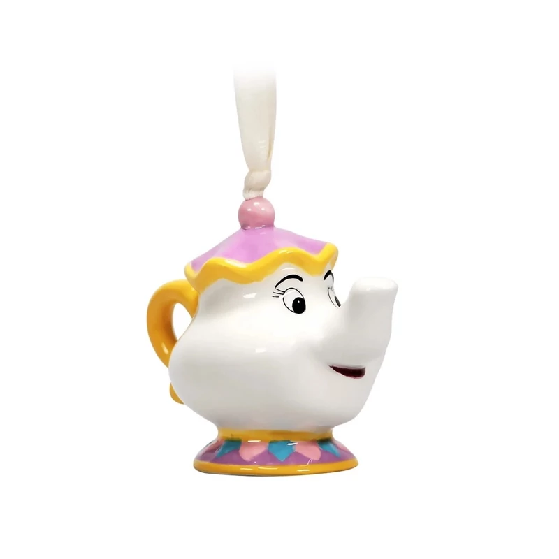 A szépség és a szörnyeteg Mrs. Potts alakú kerámia dekoráció Disney díszdobozban