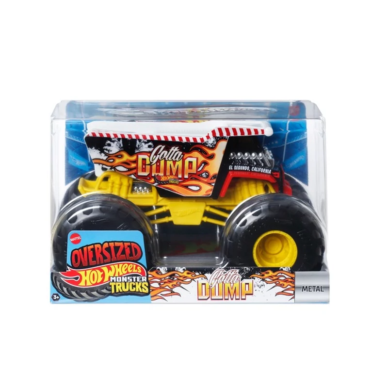 Monster Trucks jármű 20 cm fémből - Gotta Dump - Hot Wheels