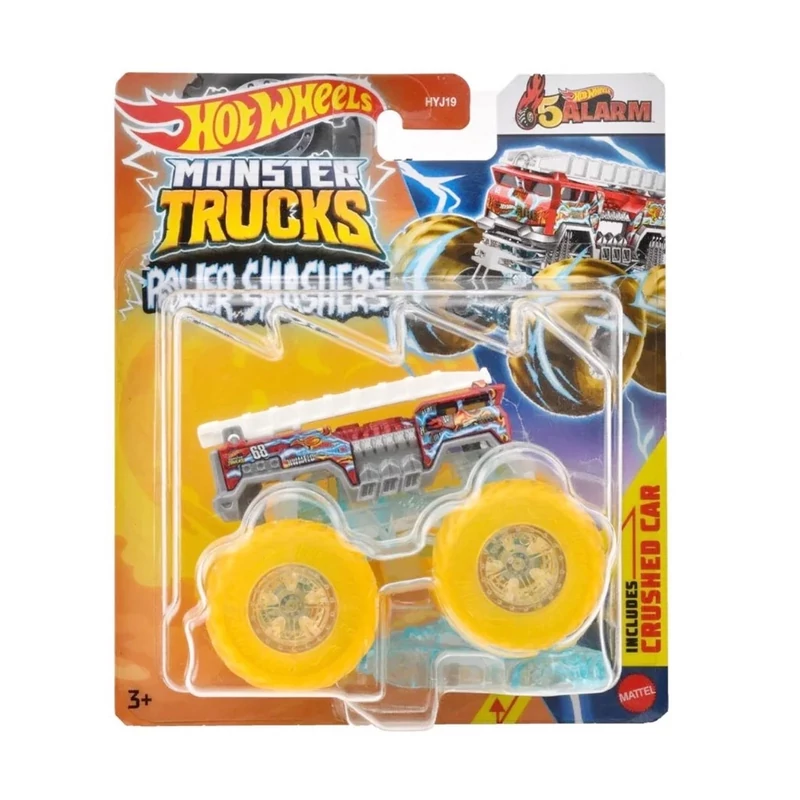 Monster Trucks jármű 10 cm fémből - 5 Alarm - Hot Wheels