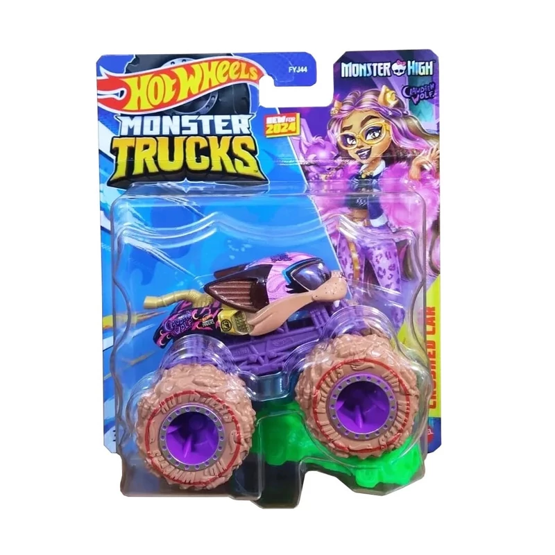 Monster Trucks jármű 10 cm fémből - Monster High - Hot Wheels