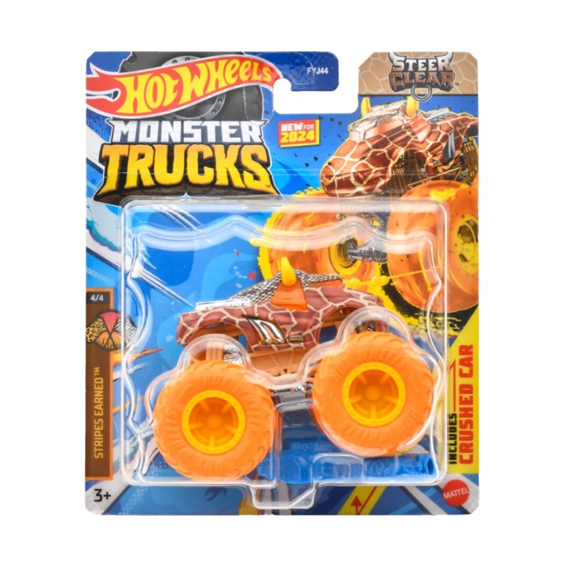 Monster Trucks jármű 10 cm fémből - Steer Clear - Hot Wheels