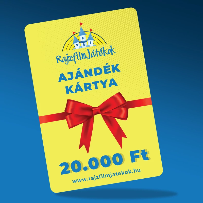 RajzfilmJátékok játékbolt ajándékutalvány - 20.000 Ft 