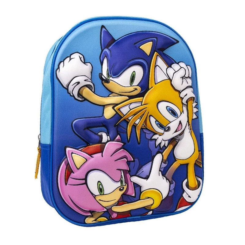 Sonic hátizsák 3D - főszereplőkkel