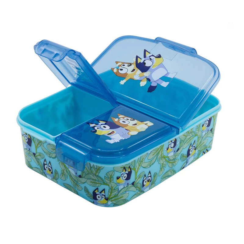 Bluey uzsonnásdoboz - 3 rekeszes - jól zár
