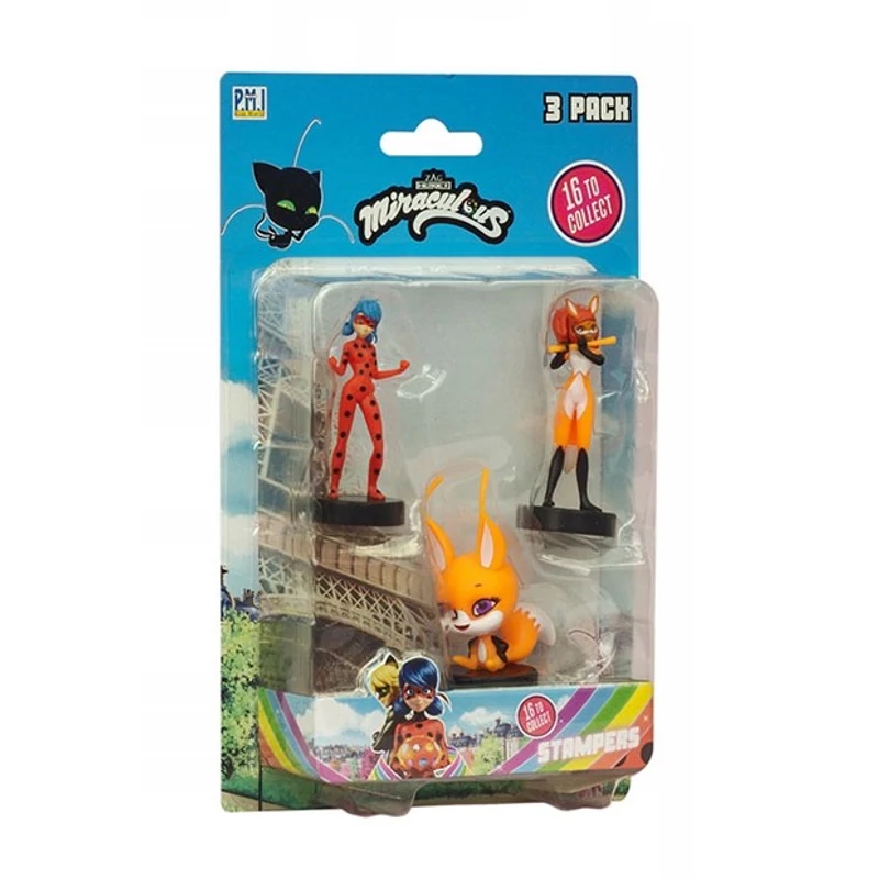 Miraculous figura szett nyomdákkal - sokféle - 1 db szett
