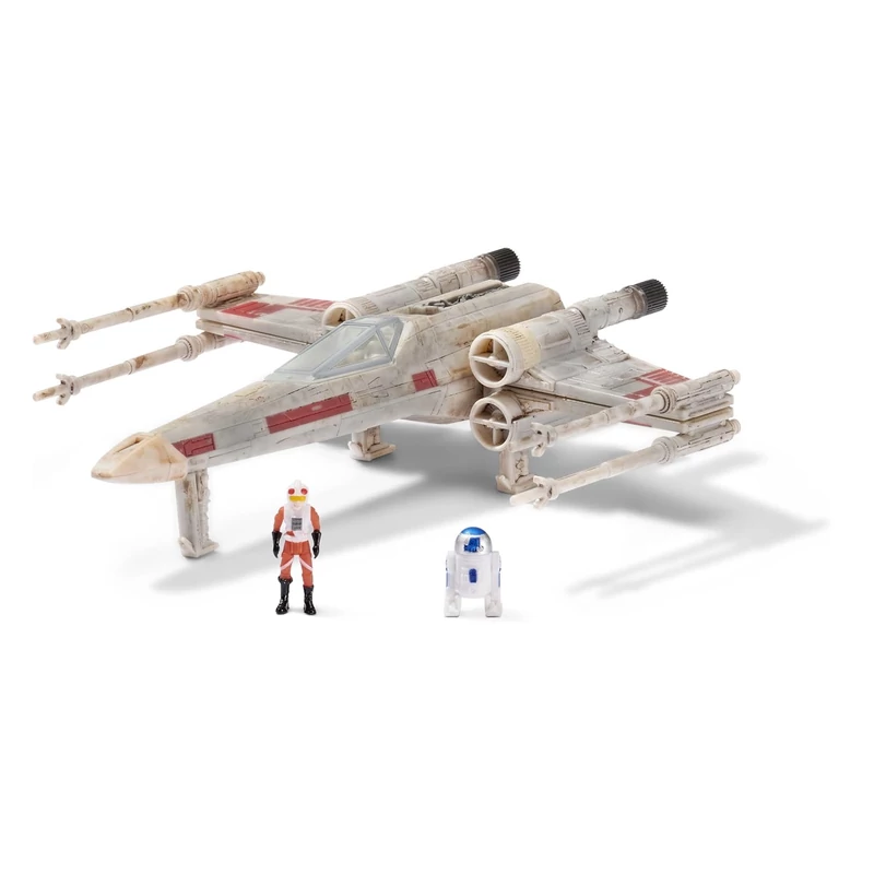 Star Wars X-Wing űrhajó Luke Skywalker és R2-D2 figurákkal