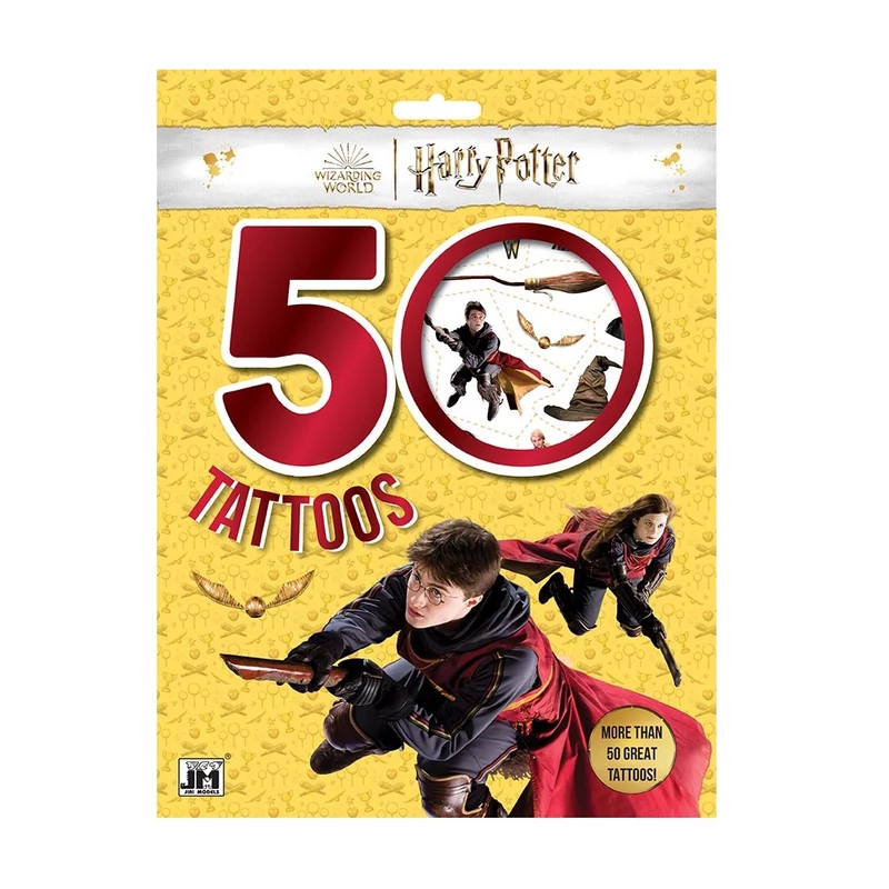 Harry Potter tetoválás szett rajzlapokkal  - 50 tetkó egyben! 