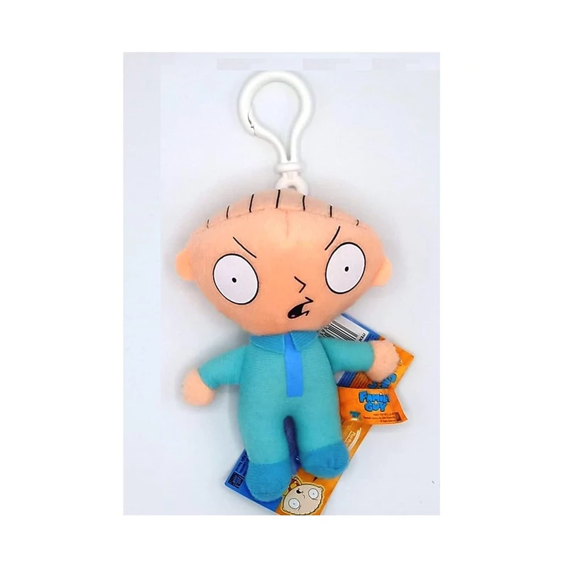 Stewie plüssfigura 14 cm - karabinerrel - Family Guy