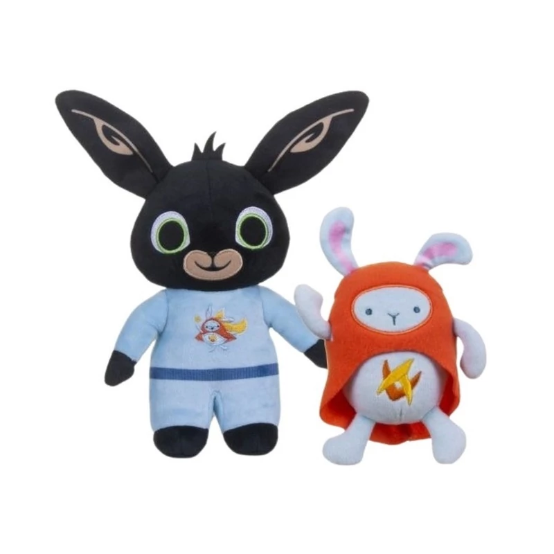 Bing nyuszi Bing és Hoppity plüssfigurák 13 és 26 cm 