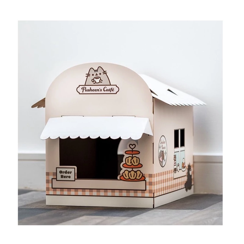 Pusheen cica macskaodú kartonból 
