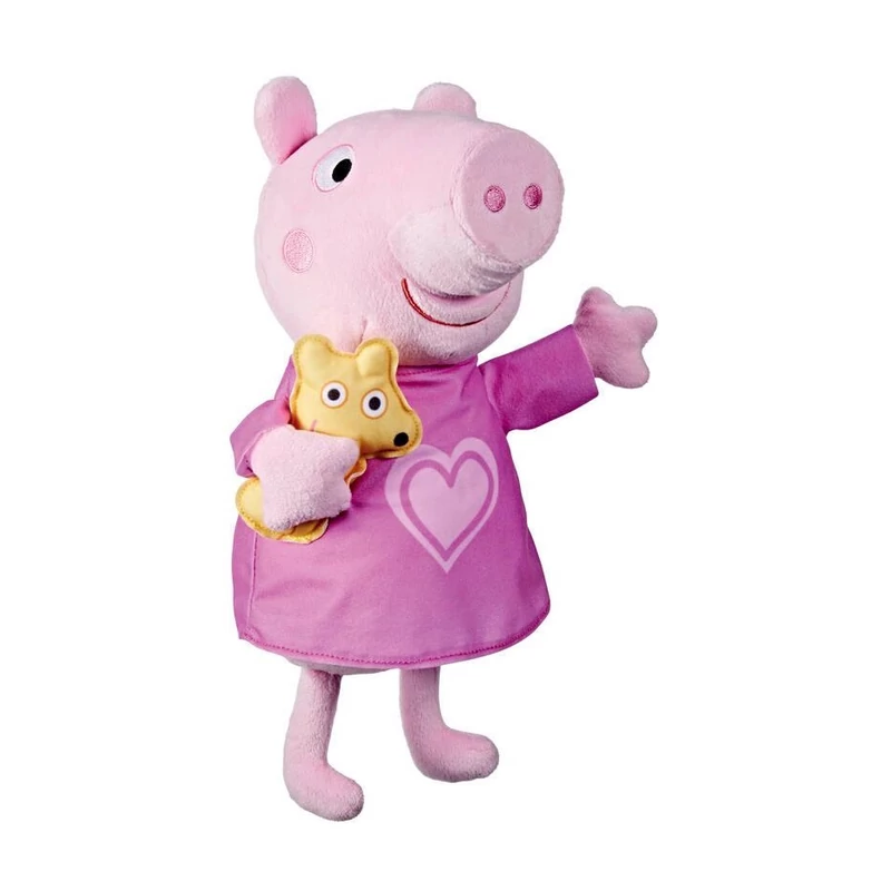 Peppa Malac és Teddy Maci plüssfigura 28 cm - prémium kivitelezés