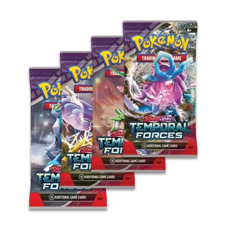 Pokémon kártya szett csomagban - Temporal Forces széria - 10 db kártya van egyben