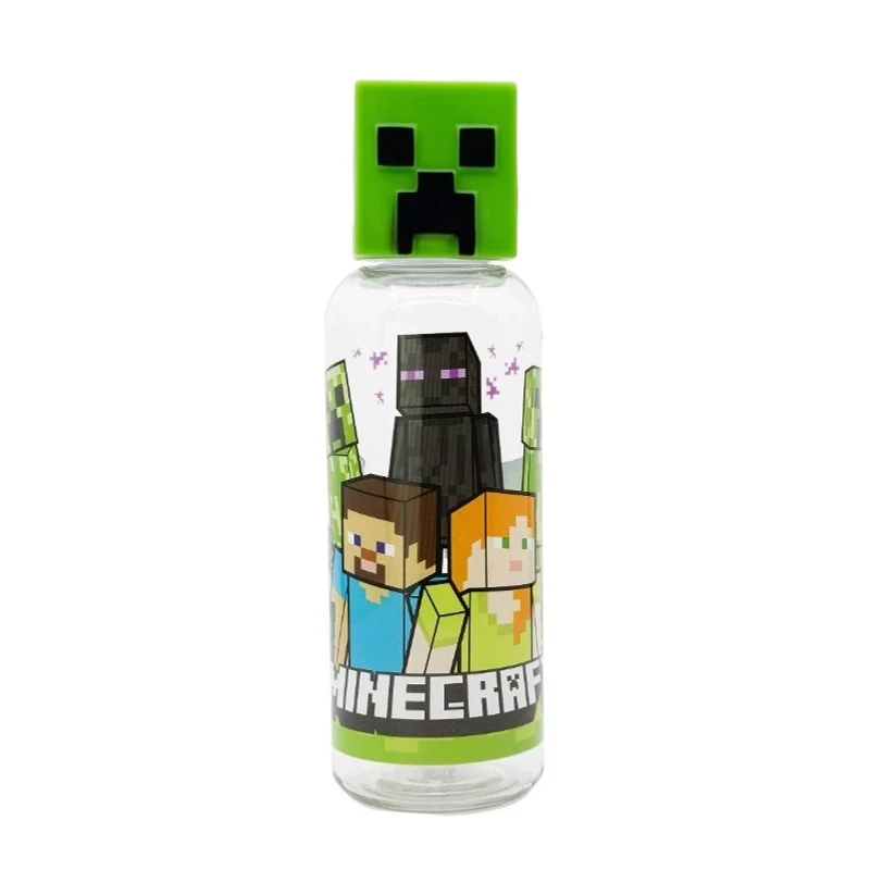 Minecraft kulacs műanyag - Creeper fejjel