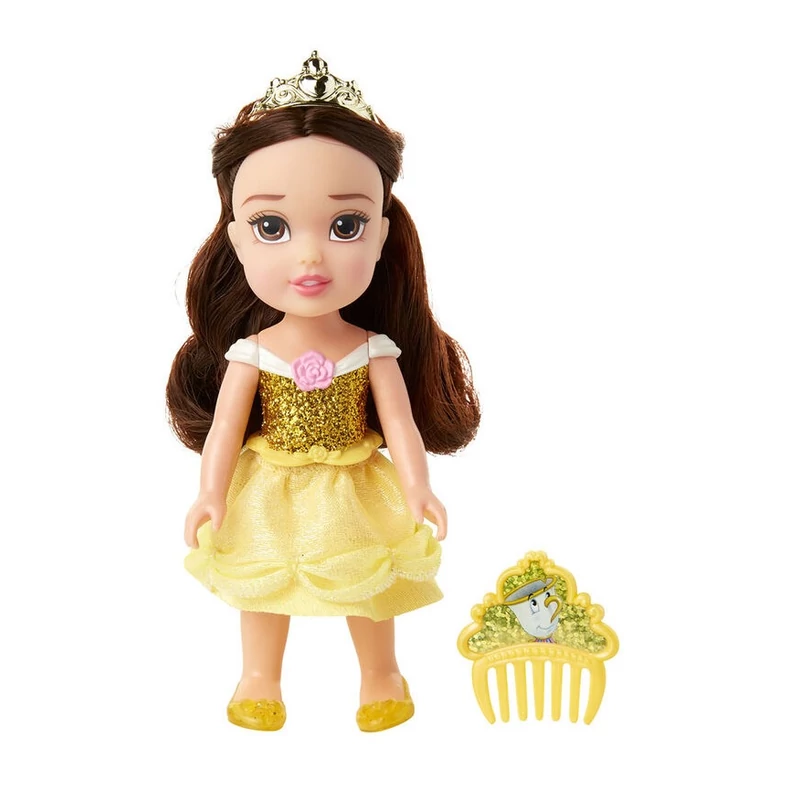 Szépség és a szörnyeteg Belle baba 16 cm - fésűvel