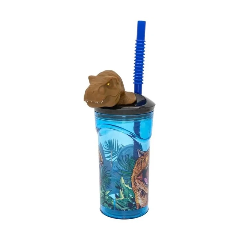 Jurassic World szívószálas pohár 