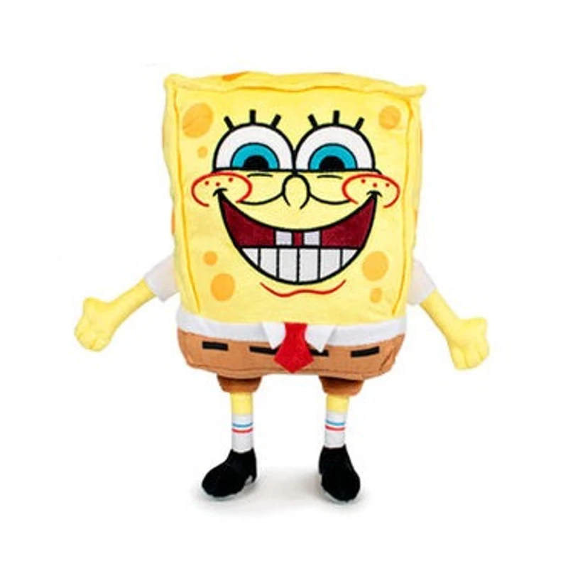 SpongyaBob plüssfigura 28 cm - nyitott szájjal nevet