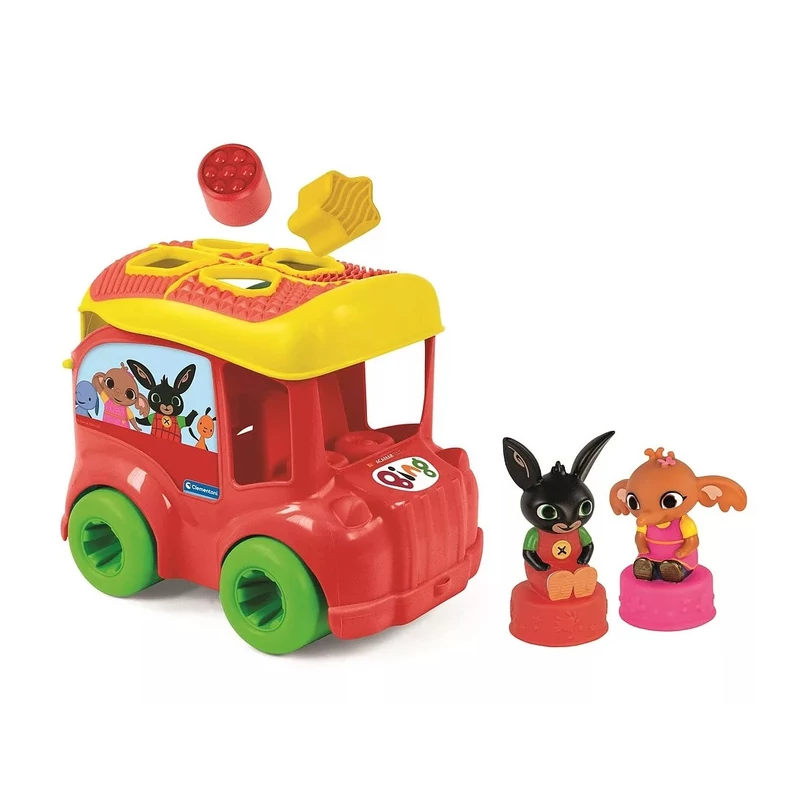 Bing formabedobáló busz - Bing shape sorter bus with figures