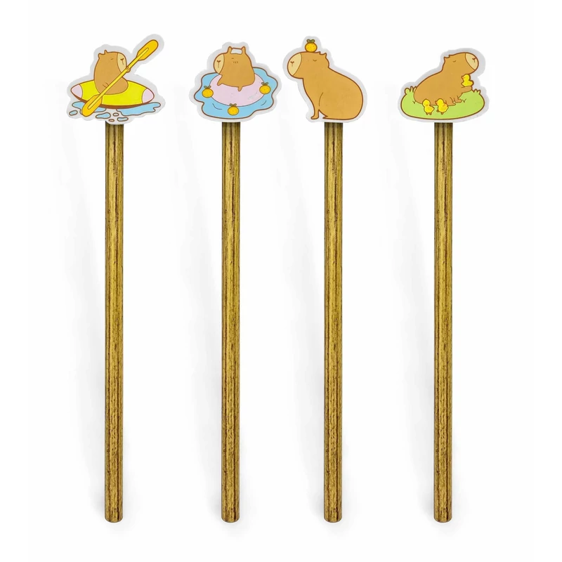 Capybara ceruza radírral - többféle - 1 db