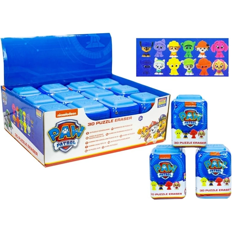 Paw Patrol 3D illatos puzzle radír - 4,5×6 cm