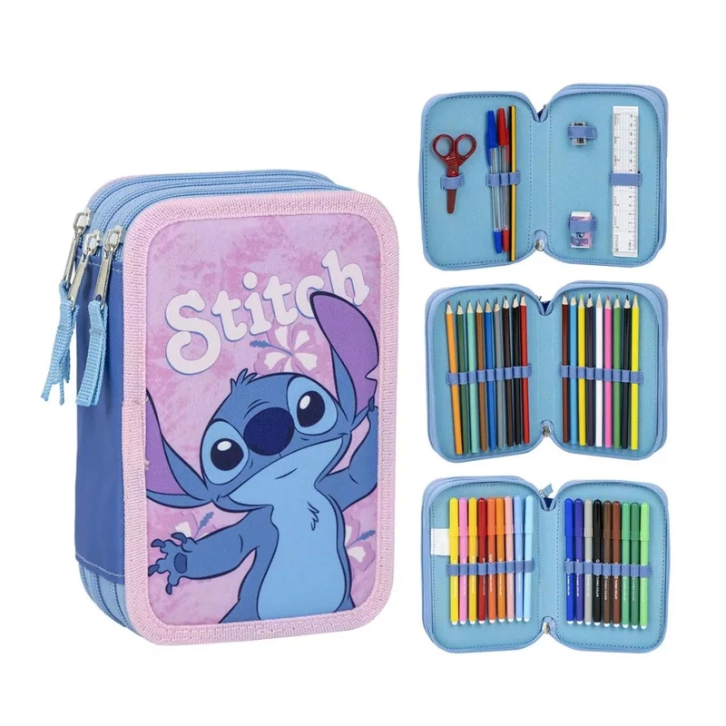 Disney Lilo és Stitch, A csillagkutya Hibiscus tolltartó töltött 3 emeletes