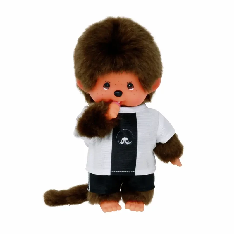 Moncsicsi fekete-fehér felsőben focista 20cm