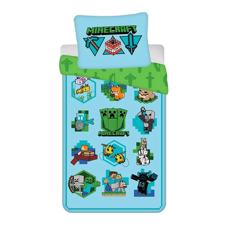 Minecraft Icons ágyneműhuzat 140×200cm, 70×90 cm