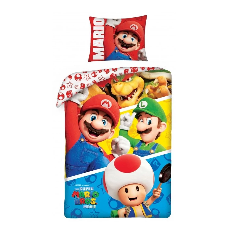 Super Mario ágyneműhuzat szett