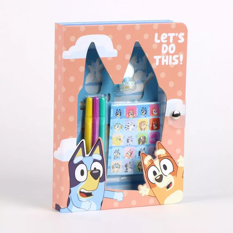 Bluey Let's Do színezhető füzet szett sablonnal