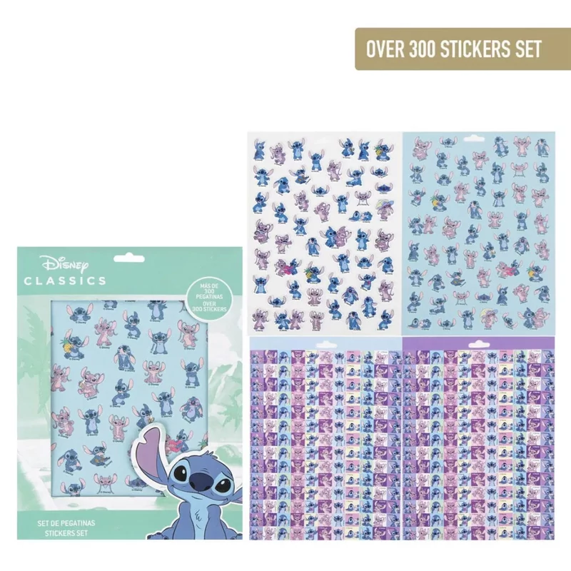 Disney Lilo és Stitch, A csillagkutya matrica szett 300 db-os