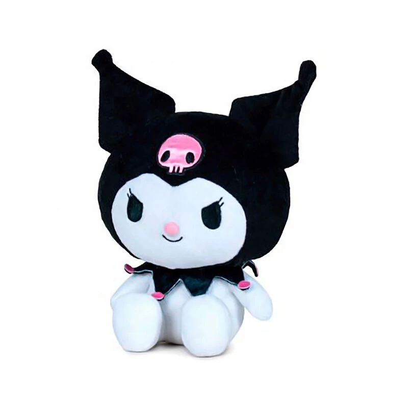 Hello Kitty Kuromi plüssfigura fehér fekete 35 cm