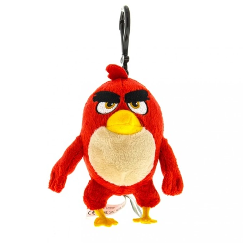Angry Birds Piros akasztható kis plüssfigura 14 cm - Piros plüss