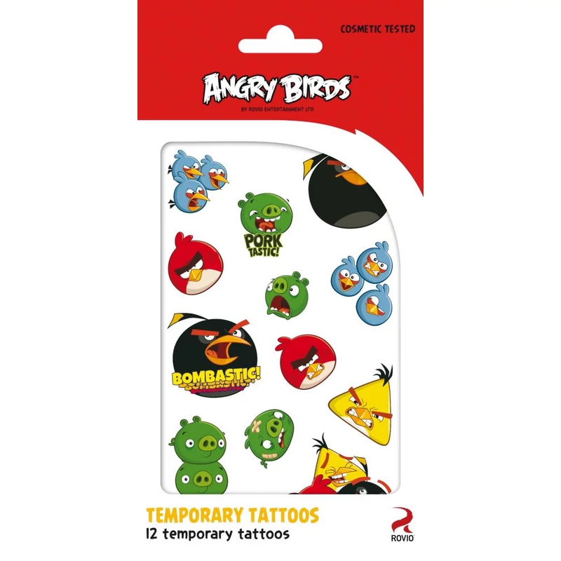 Angry Birds tetoválás szett