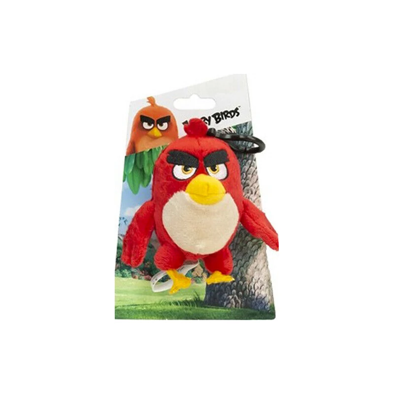 Angry Birds akasztható Piros kis plüssfigura 12 cm - Piros plüss
